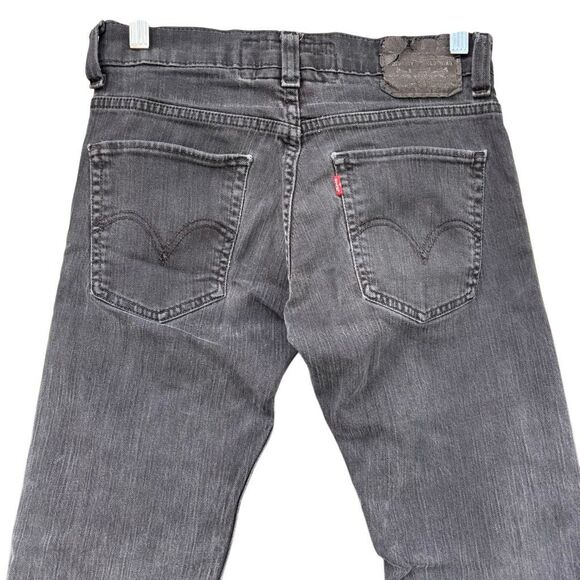 Levi’s 511 Skinny Jeans Men’s Size 29x30  Black Wash Mid Rise 5 Pockets - Picture 6 of 8